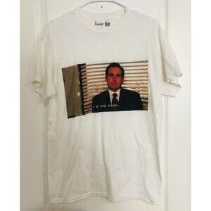 Gildan Men's T-Shirt‎ I Am Dead Now Heavy Cotton Short Sleeve White Medium NEW